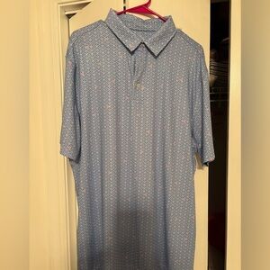 Men's Blue Patterned Shirt